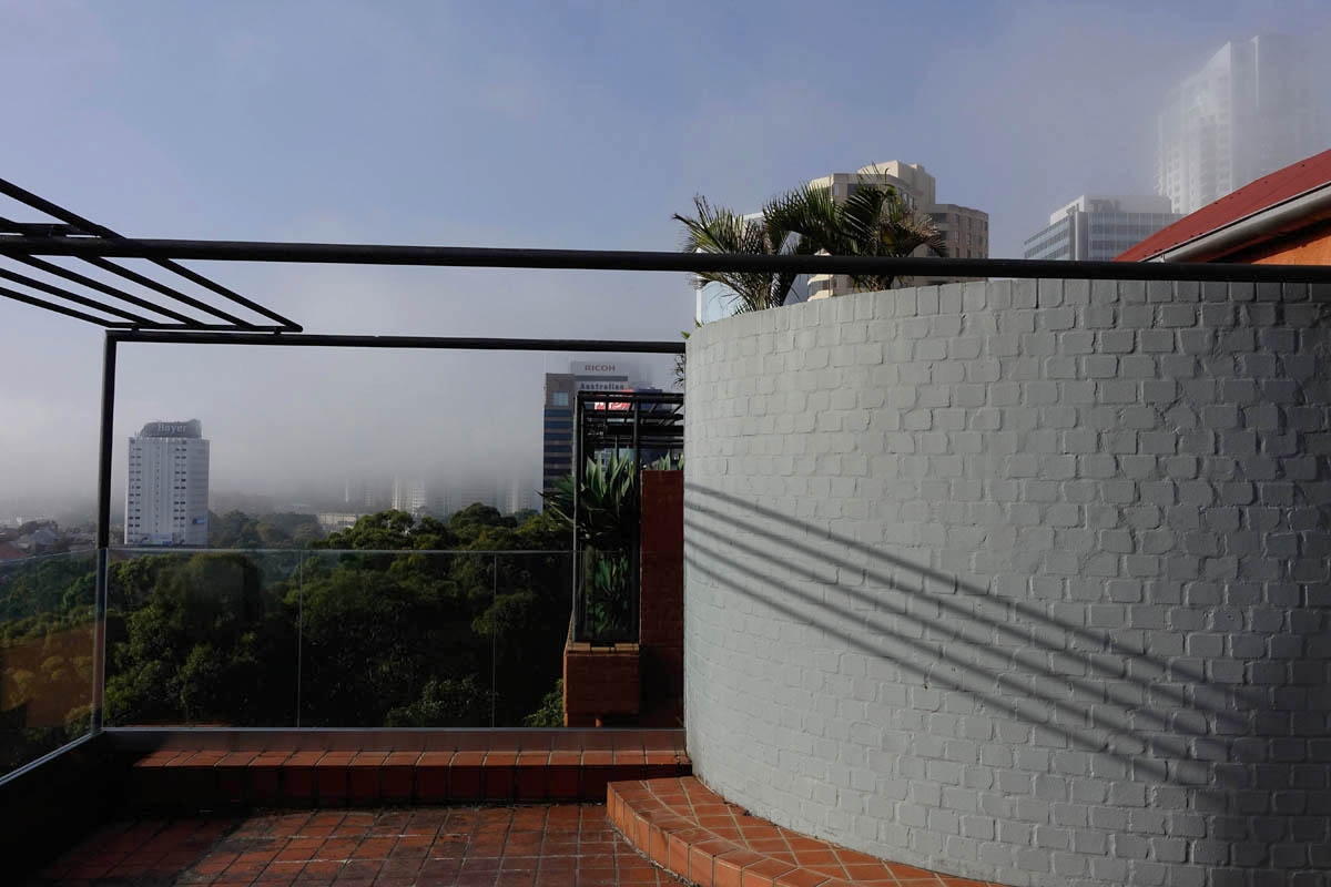 Balcony and fog, North Sydney