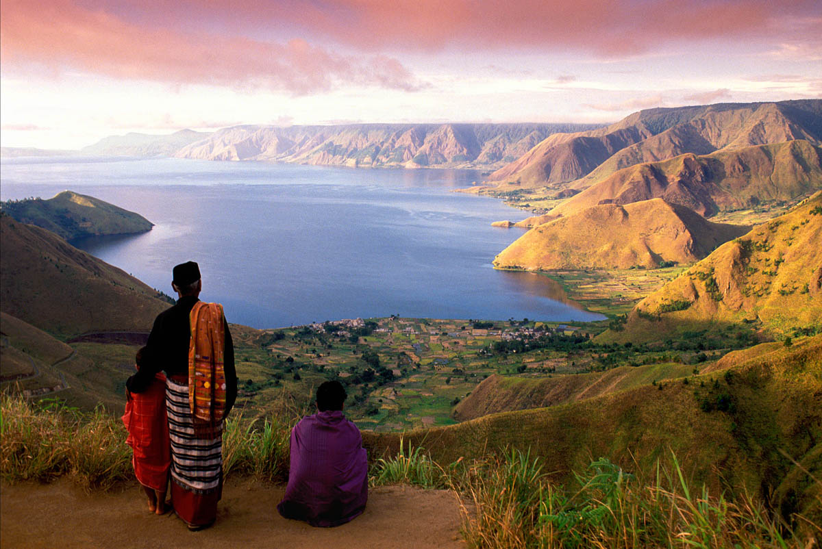 Garuda Airlines. Lake Toba, Sumatra