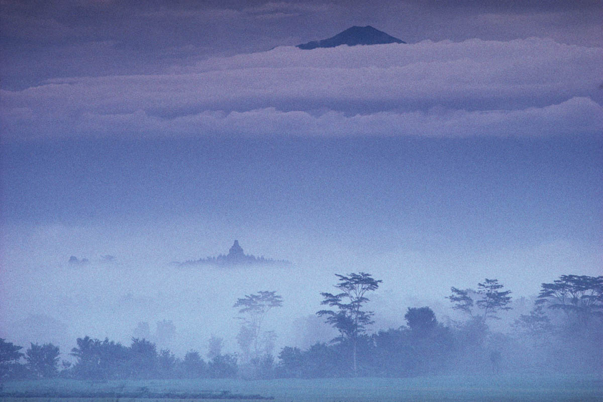 Garuda Airlines. Borobudur, Java