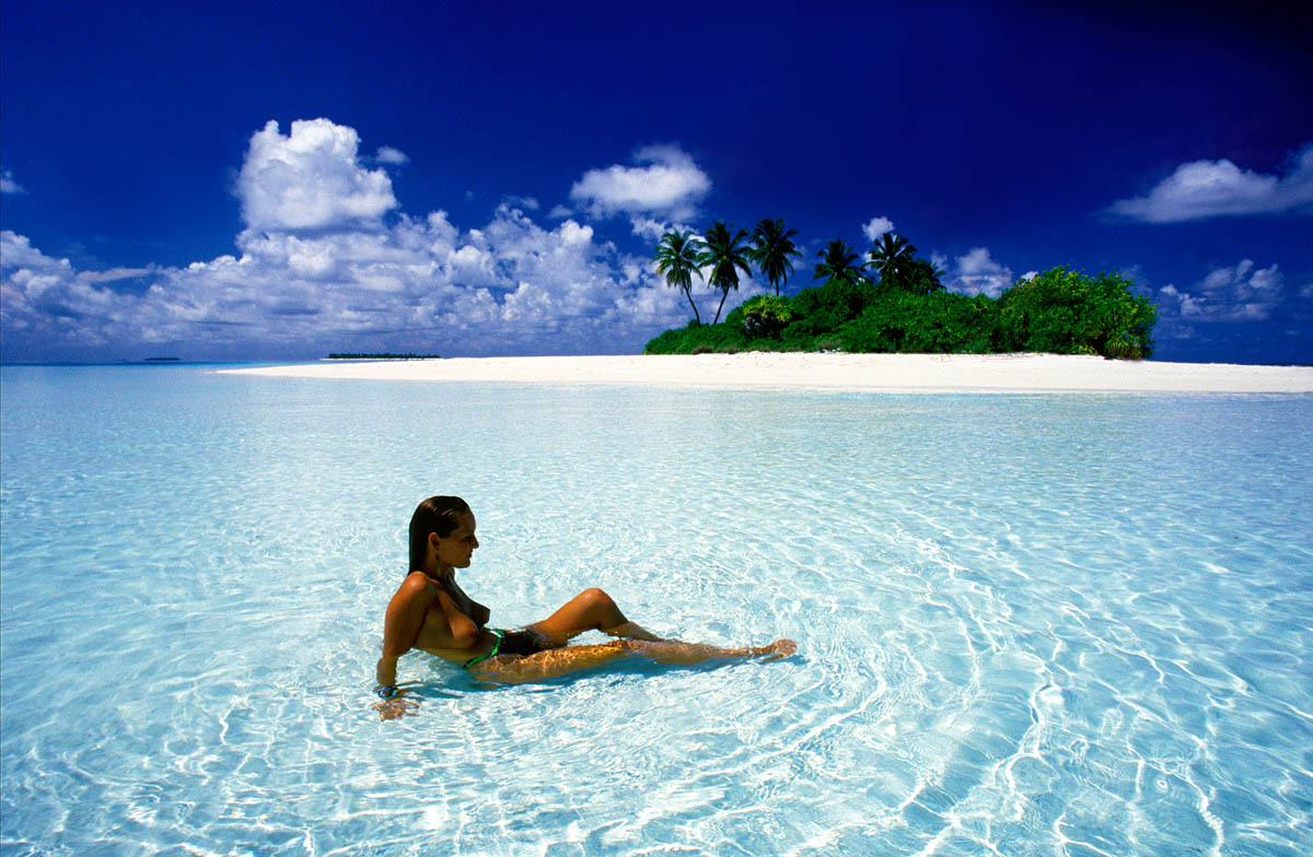German tourist, Maldive Islands