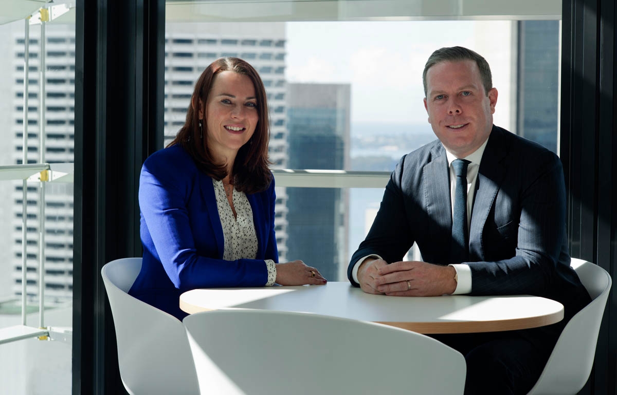 Sarah Vega and Paul Howes, KPMG, Sydney